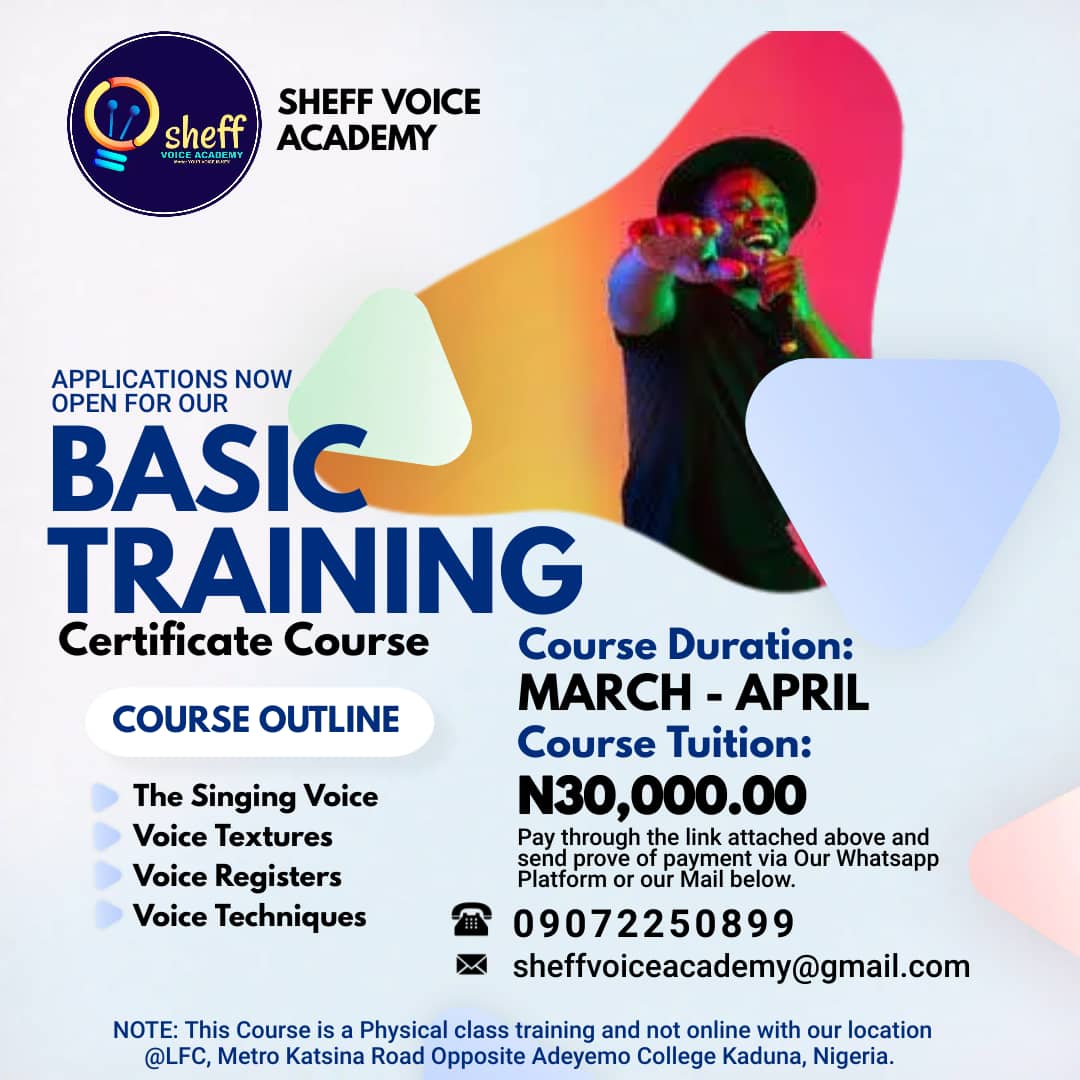 Sheff Voice Academy - Basic Training Certificate Course